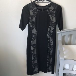 Black floral dress